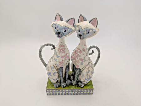 Disney Traditions Showcase Si & Am Scheming Suitors Figurine Lady & Tramp Boxed13