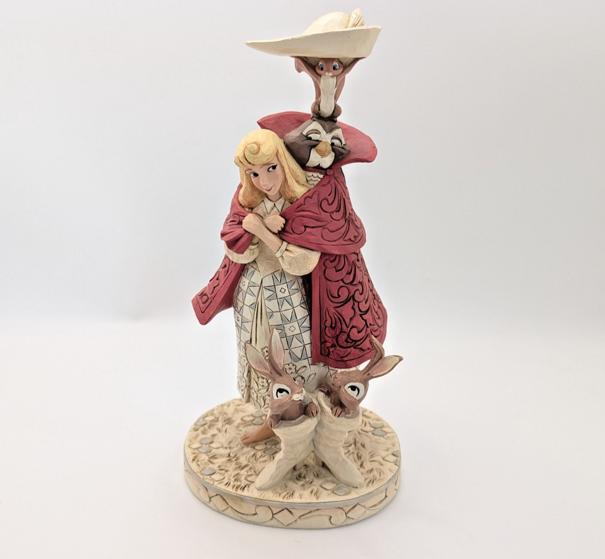 Disney Traditions Aurora Playful Pantomime White Woodland Figurine 6002337 Boxed - view 3