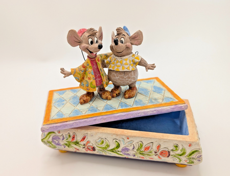 Disney Traditions Bosom Buddies Jaq and Gus trinket box 4007661 - original tag