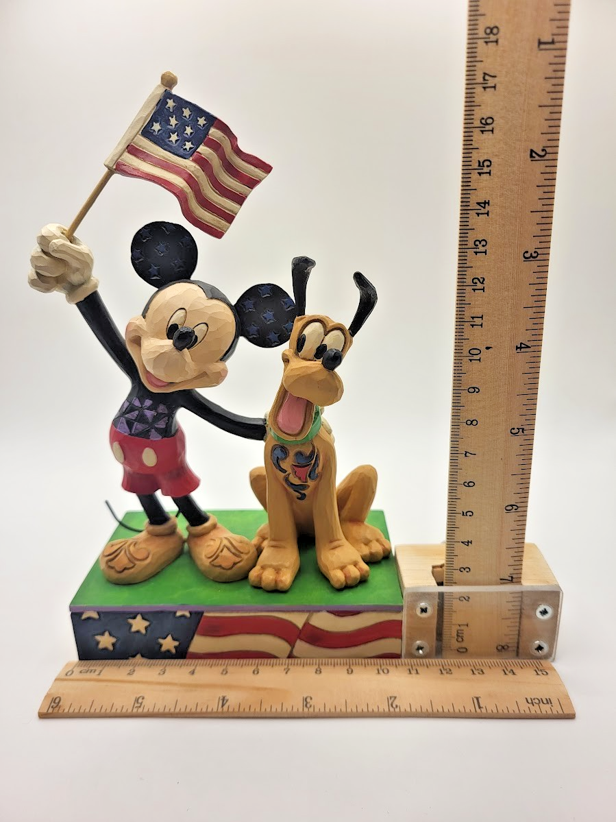 Disney Traditions Jim Shore Mickey Mouse & Pluto Figurine Banner Day Boxed2