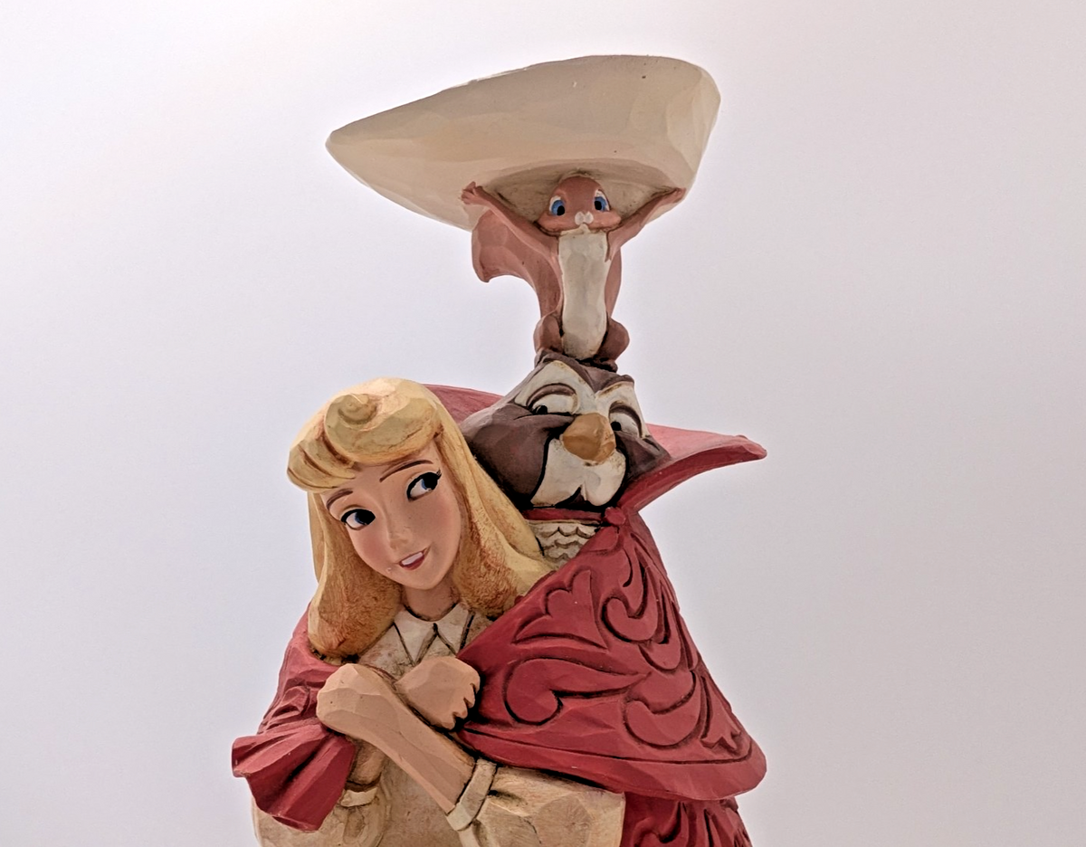 Disney Traditions Aurora Playful Pantomime White Woodland Figurine 6002337 Boxed - view 10