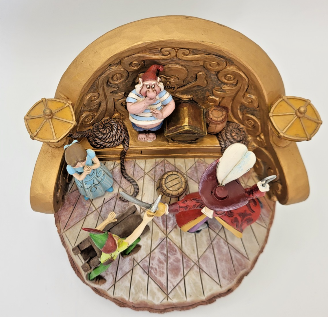 Disney Traditions Daring Duel Figurine Peter Pan Caprain Hook Scene Ornament21