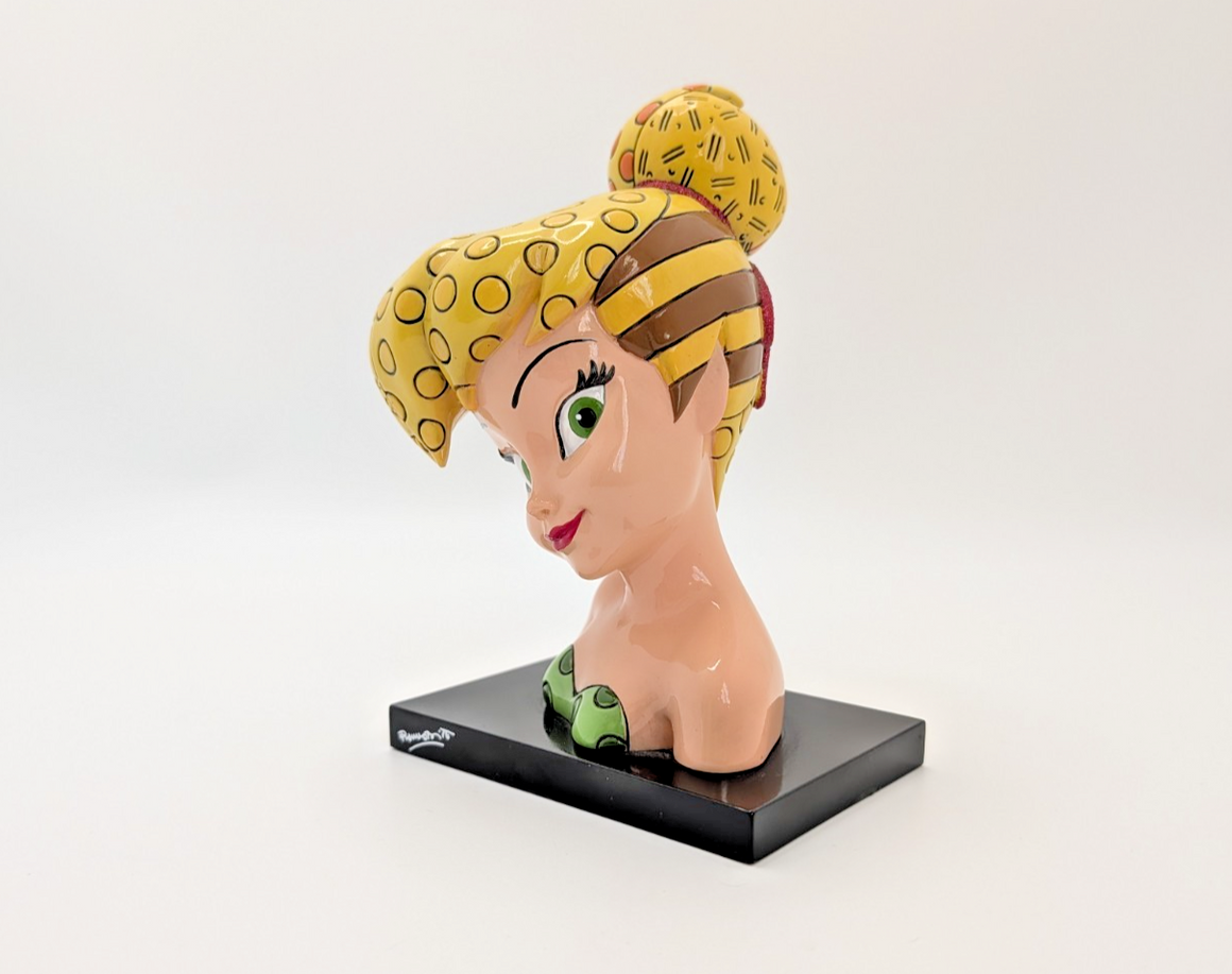 Disney Britto Tinker Bell Bust Figurine Colourful Pop Art 40338914