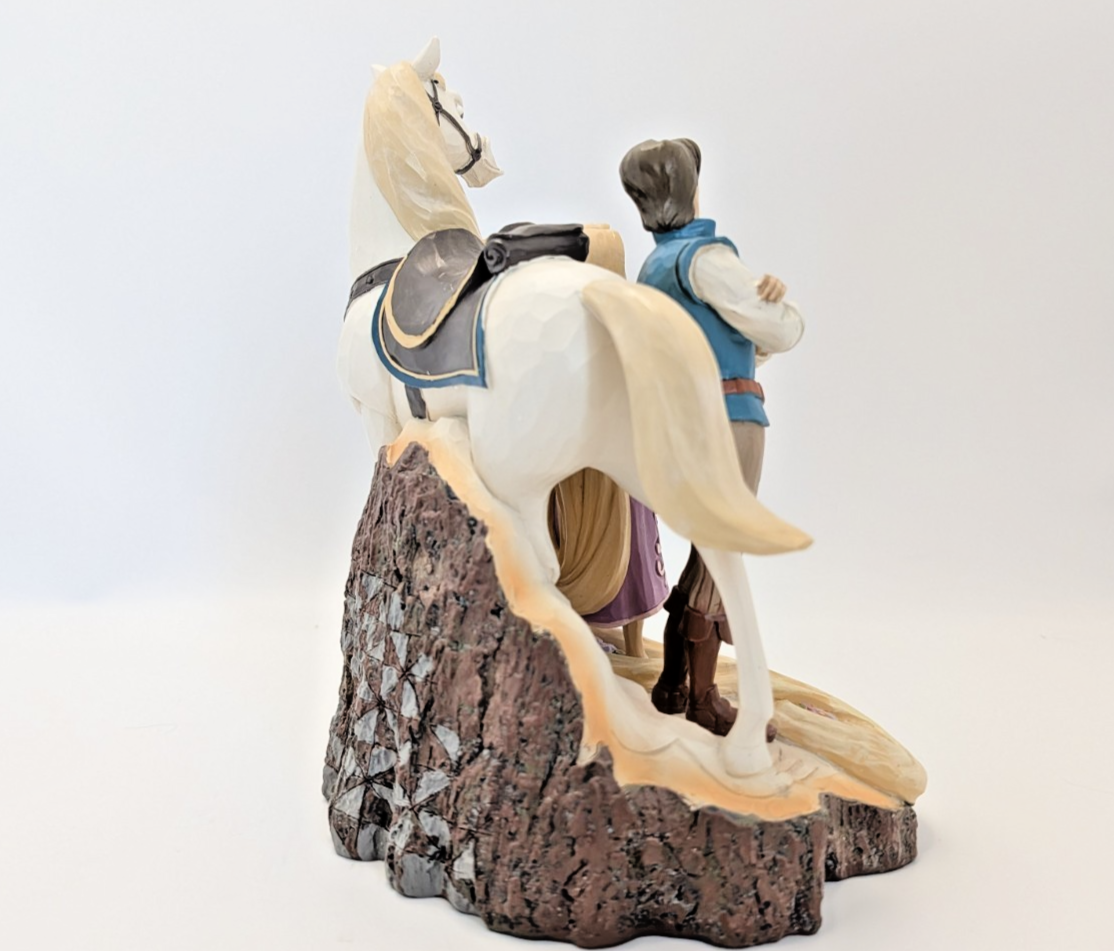 Enesco Disney Showcase Rapunzel, Flynn Rider & Maximus Figurine 2013 7in8