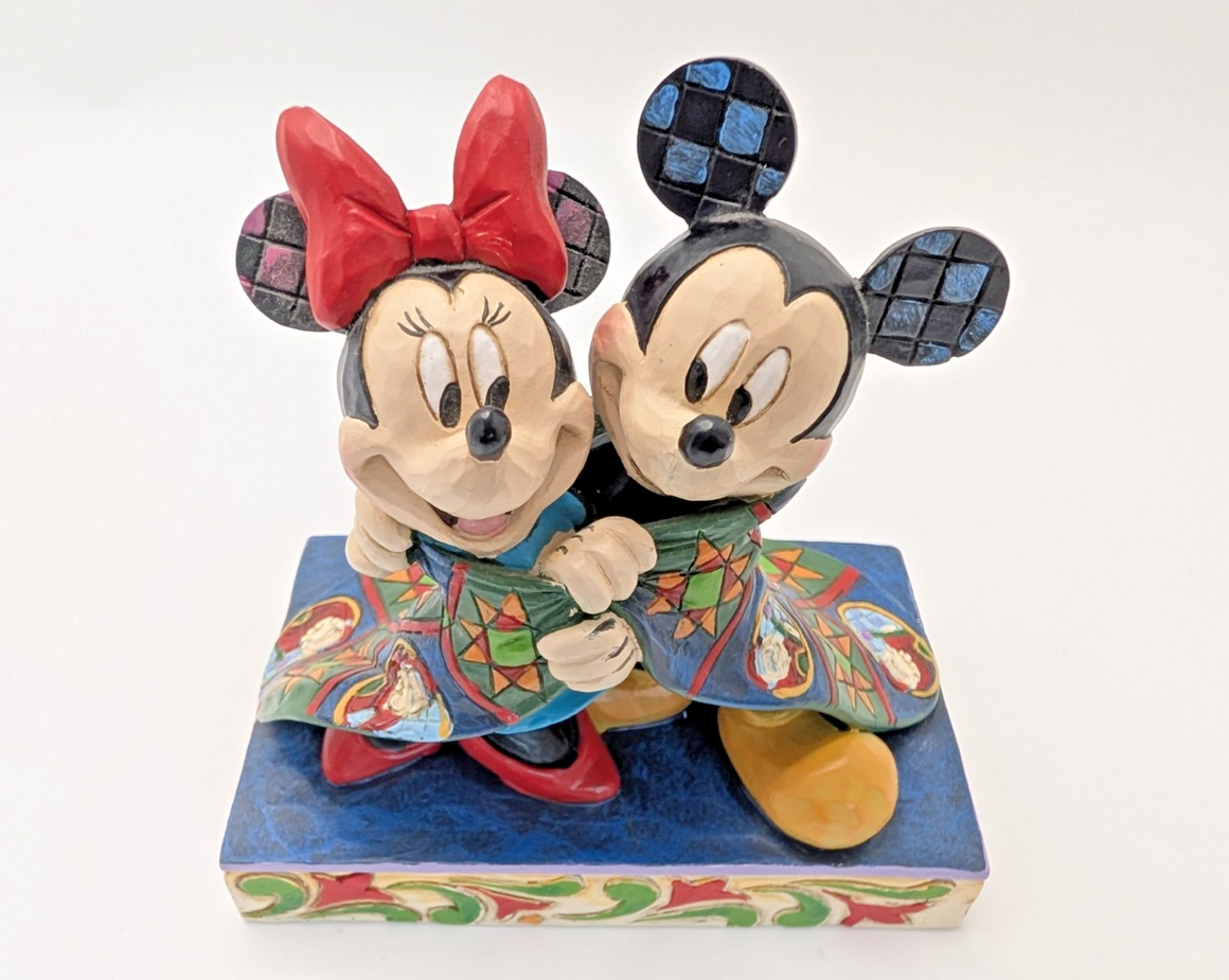 Disney Traditions Mickey & Minnie Mouse Warm Wishes Christmas Figurine Jim Shore13