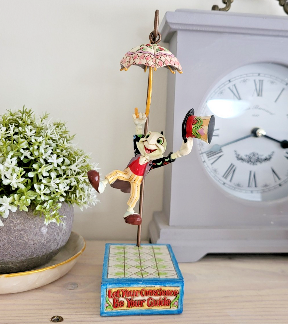 Disney Traditions Jiminy Cricket Figure Let Your Conscience Be Your Guide Boxed0
