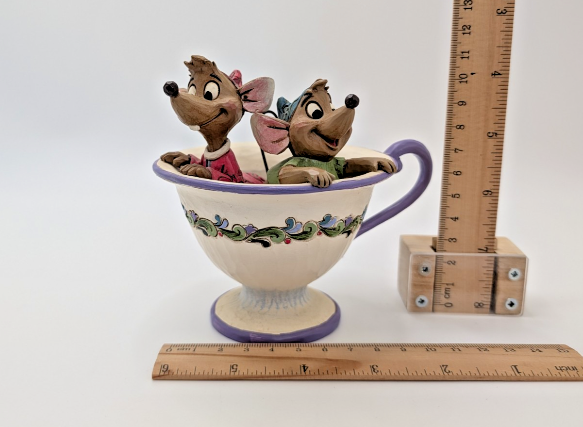 Disney Traditions Showcase Jaq & Gus Cinderella Figurine Tea For Two Boxed10