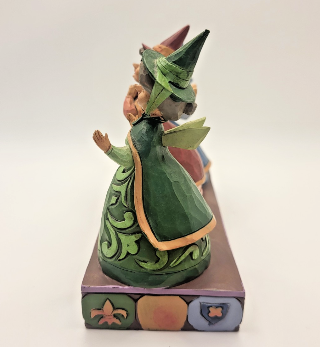 Disney Traditions Sleeping Beauty 3 Faires Figurine Flora Fauna & Merryweather5