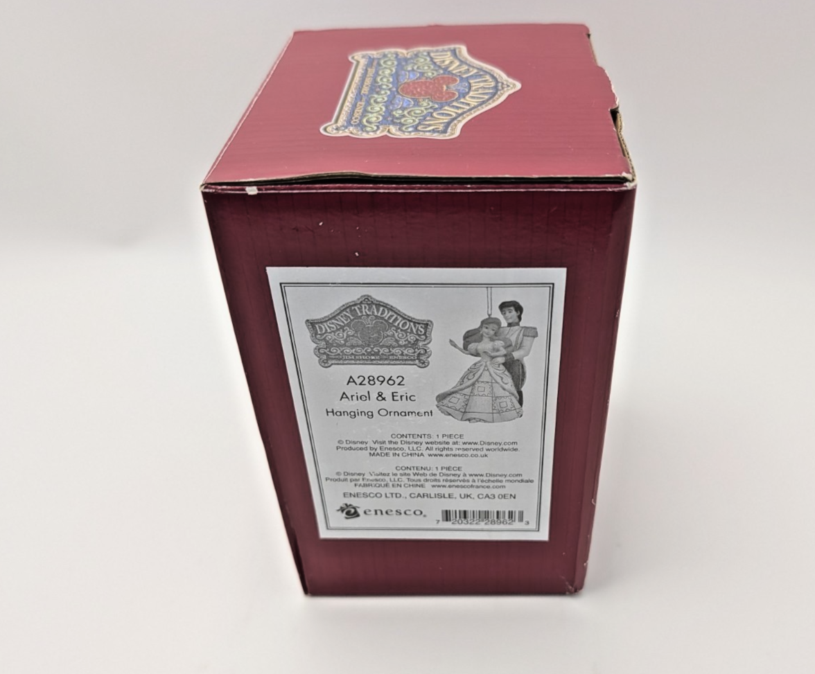 Disney Traditions Ariel and Prince Eric Hanging Ornament A28962 by Jim Shore - Boxed - product view 14