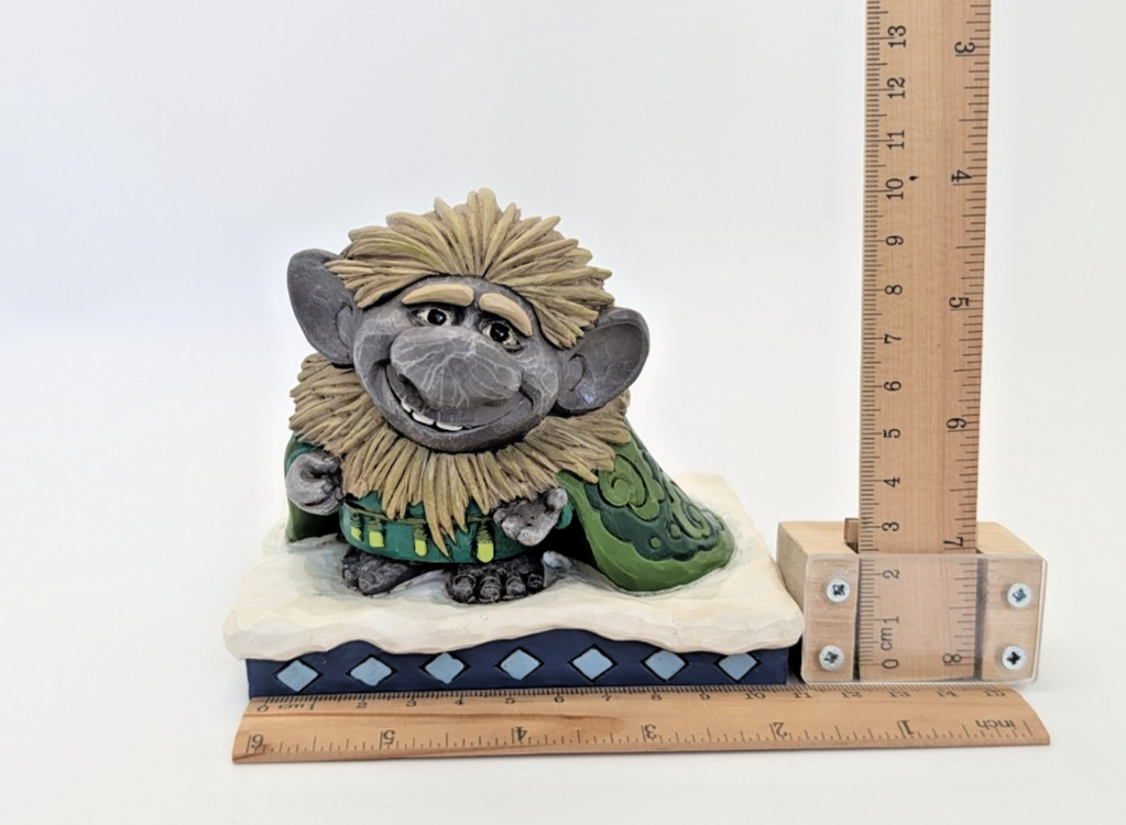 Grand Pabbie retired Enesco Frozen figurine display angle