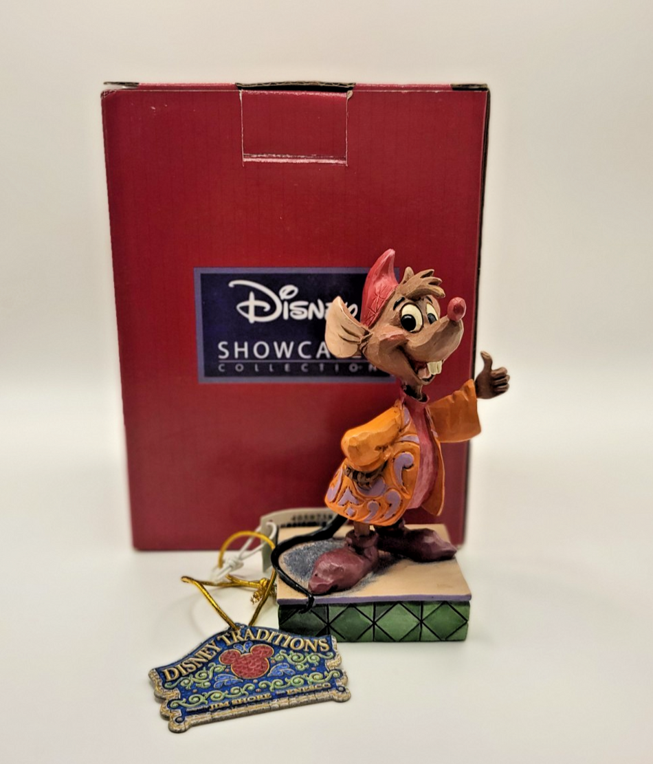 Disney Traditions Jaq Figurine Cinderella - Jim Shore Thumbs Up Boxed Ornament1