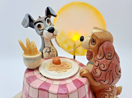 Disney Traditions Lady & The Tramp Light Up Figurine A Moonlit Romance Ornament16