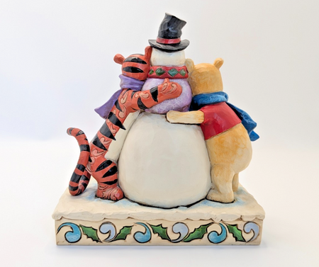 Disney Traditions Winter Hugs Pooh Tigger snowman 4033265 boxed figurine - underside condition