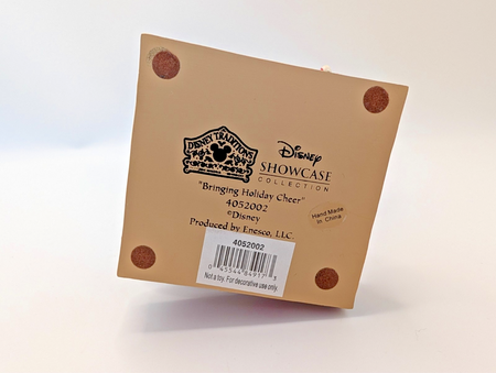 Disney Traditions Mickey Mouse Bringing Holiday Cheer 4052002 boxed figurine - rear of original box