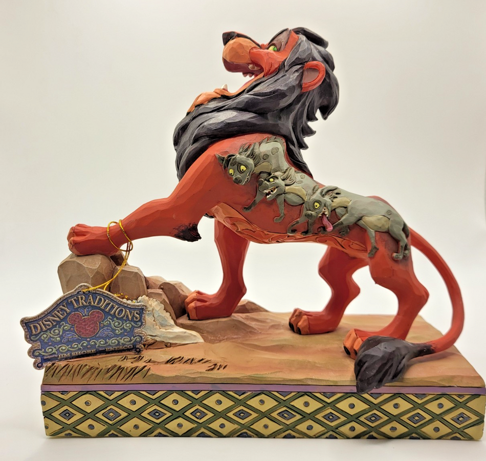 Disney Traditions Scar Figure Lion King Villain Preening Predator 6001268 Boxed1