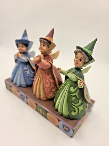 Disney Traditions Sleeping Beauty 3 Faires Figurine Flora Fauna & Merryweather15