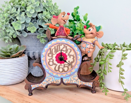 Disney Traditions Jaq and Gus A Stitch in Time clock 4039084