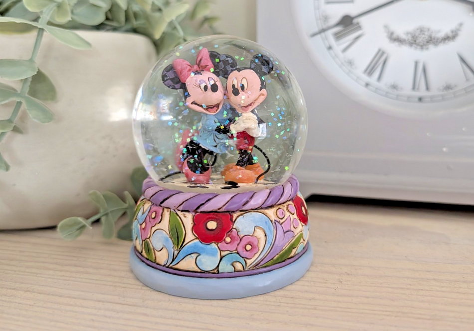 Disney Traditions Mickey and Minnie Spring Jitterbug Waterball 4015350 Unboxed