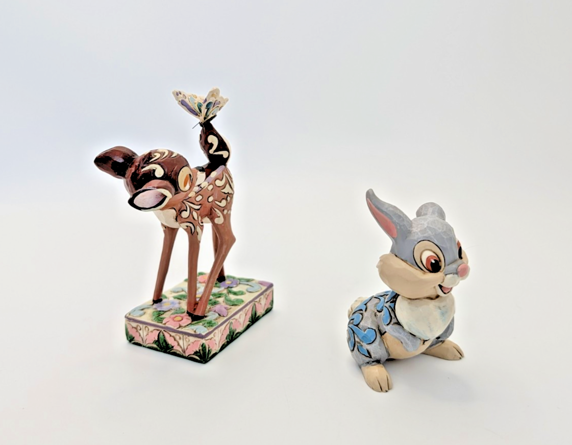 Disney Traditions Showcase Bambi & Thumper Figurine Set Jim Shore Pair Deer10