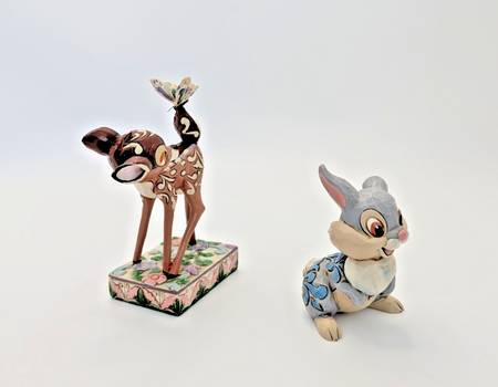 Disney Traditions Showcase Bambi & Thumper Figurine Set Jim Shore Pair Deer10