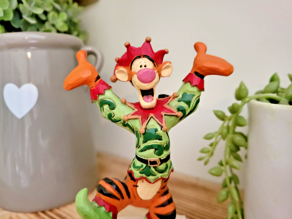 Disney Traditions Tigger Figurine Ecstatic Elf Ornament Jim Shore 60089831