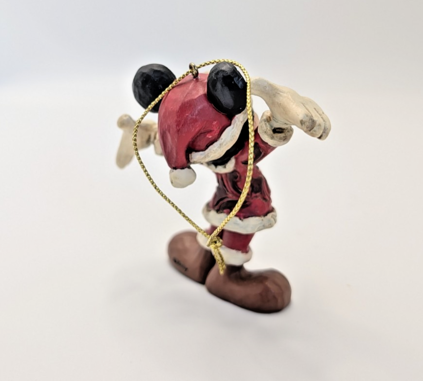 Disney Traditions Santa Mickey Mouse Hanging Ornament A27083 by Jim Shore - Boxed with Tag - product view 7