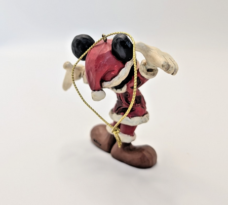 Disney Traditions Santa Mickey Mouse Hanging Ornament A27083 by Jim Shore - Boxed with Tag - product view 7
