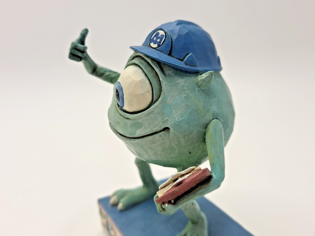 Disney Traditions Mike Figurine Monsters Inc Ornament Pixar Good Morning Boxed14