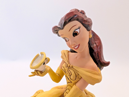 Disney Traditions Belle and Chip Curious and Kind 4037513 – front view