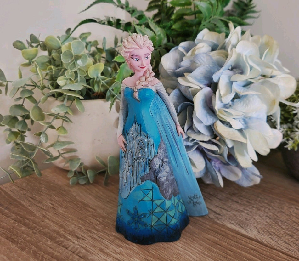 Disney Traditions Jim Shore Elsa Figurine Frozen Ornament Fortress Of Frost0