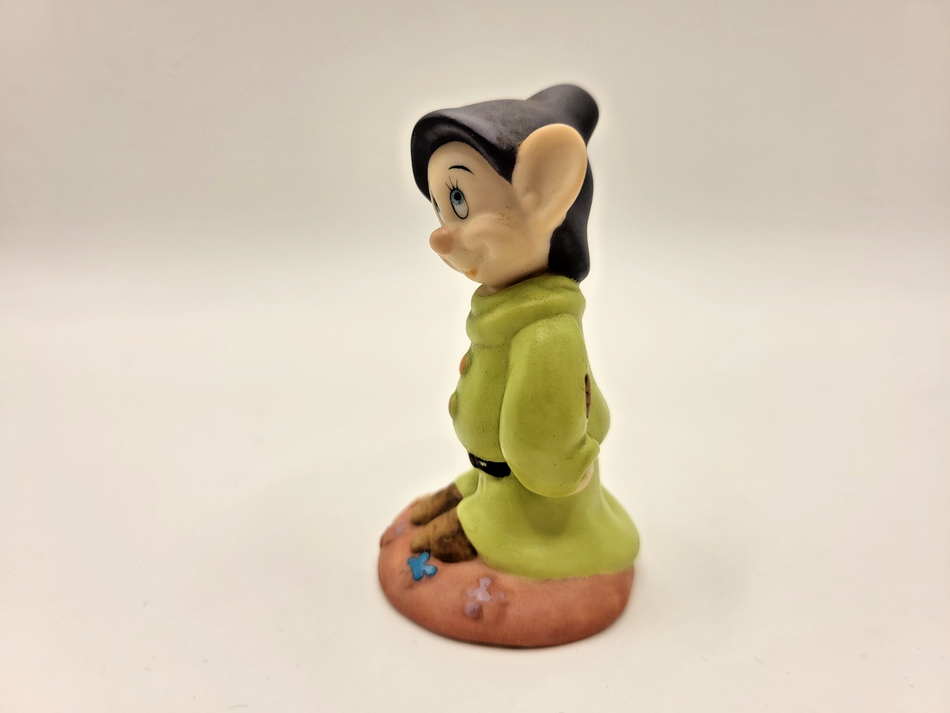 Disney Dopey Dwarf Ornament Grolier Snow White Porcelain Retro Ornament1
