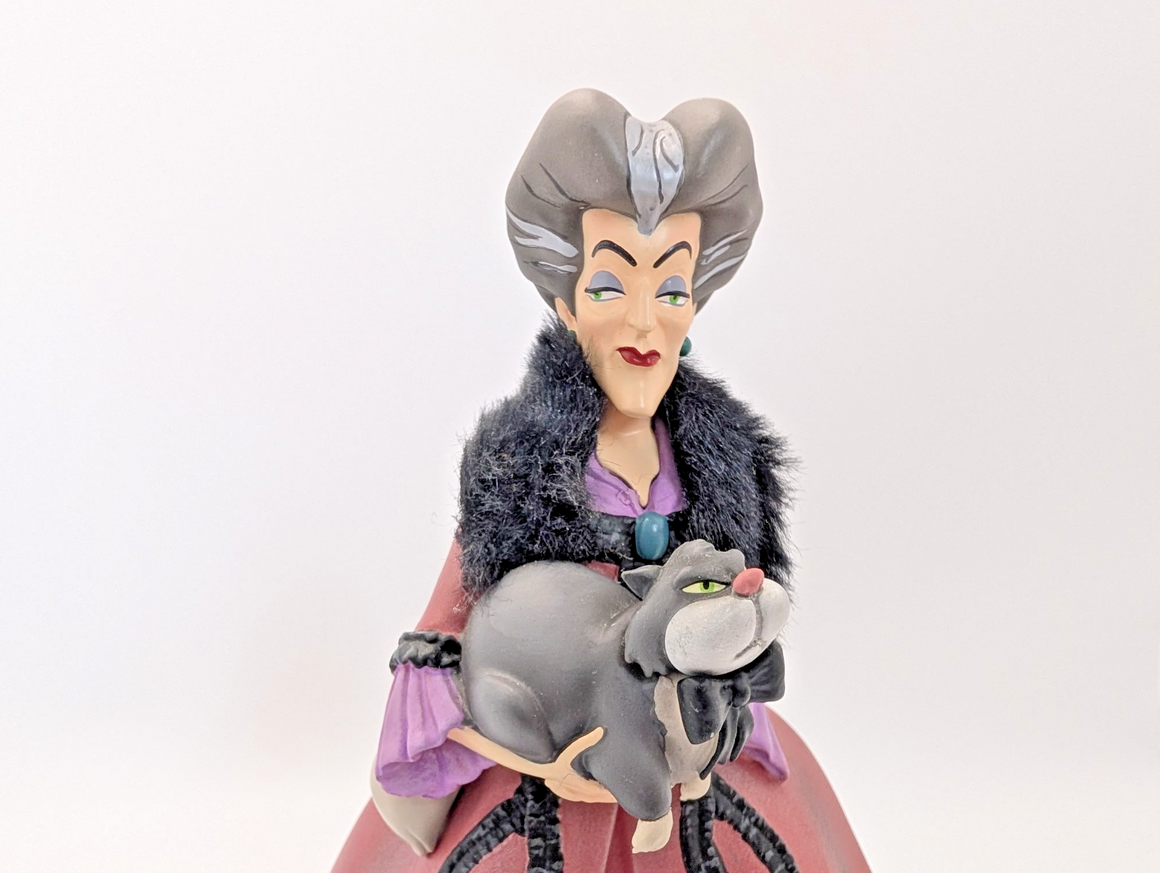 Disney Showcase Rococo Lady Tremaine & Lucifer Figurine Cinderella Villain Boxed21