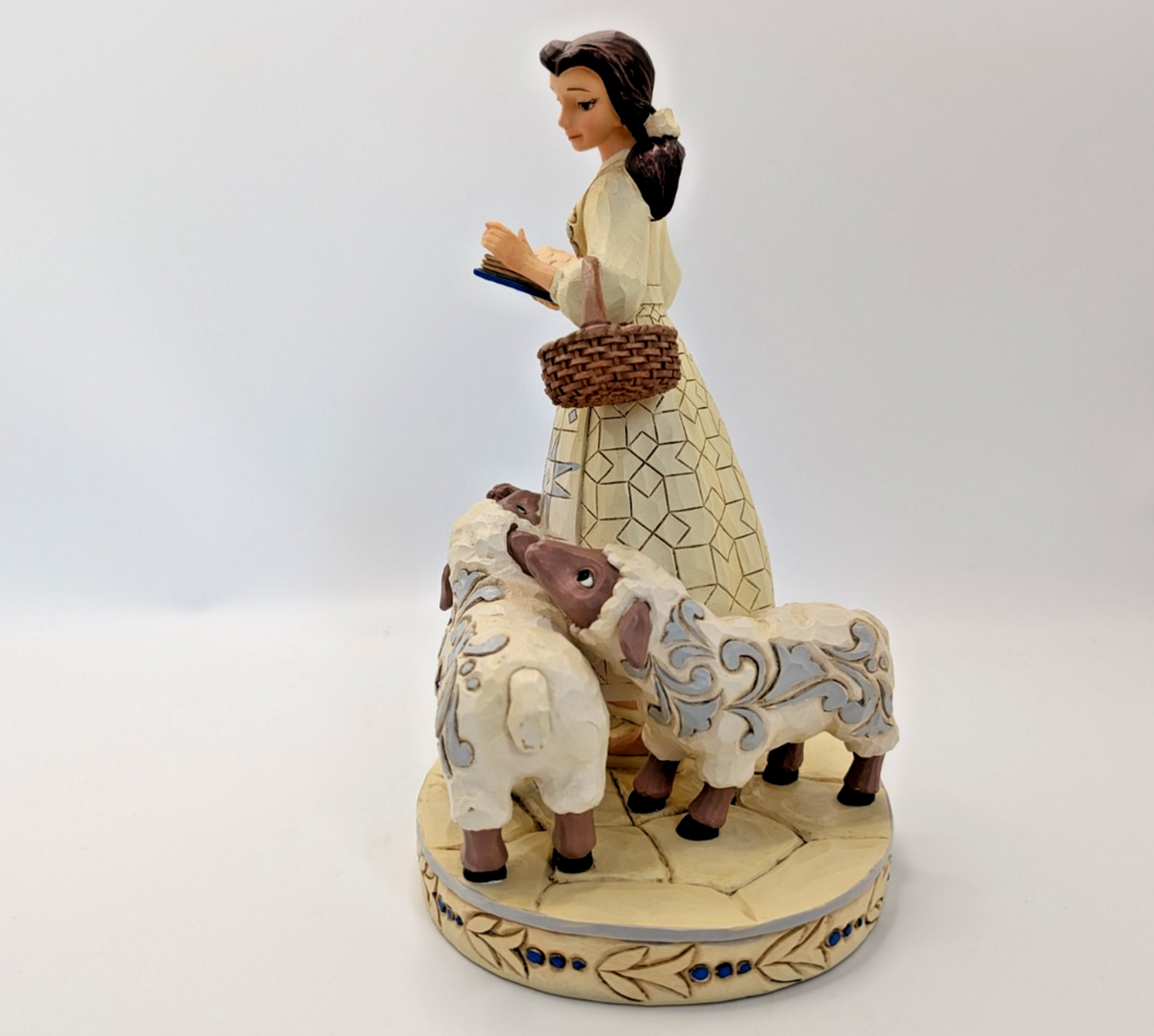 Disney Traditions Belle Bookish Beauty Figurine White Woodland Jim Shore5