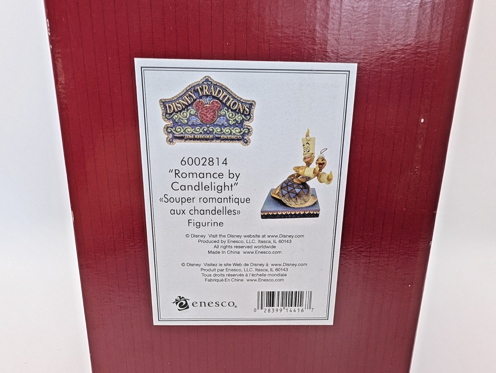 Disney Traditions Showcase Lumiere Plumette Romance By Candlelight Figurine18