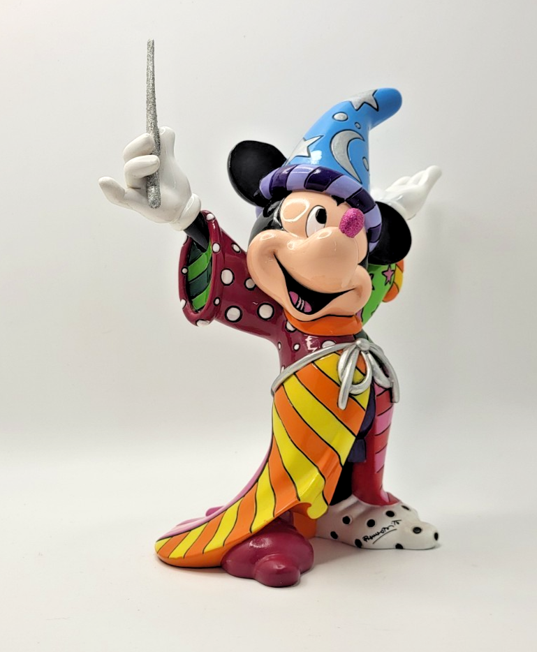 Disney Britto Mickey Mouse Figurine Sorcerer Ornament Pop Art 40308158