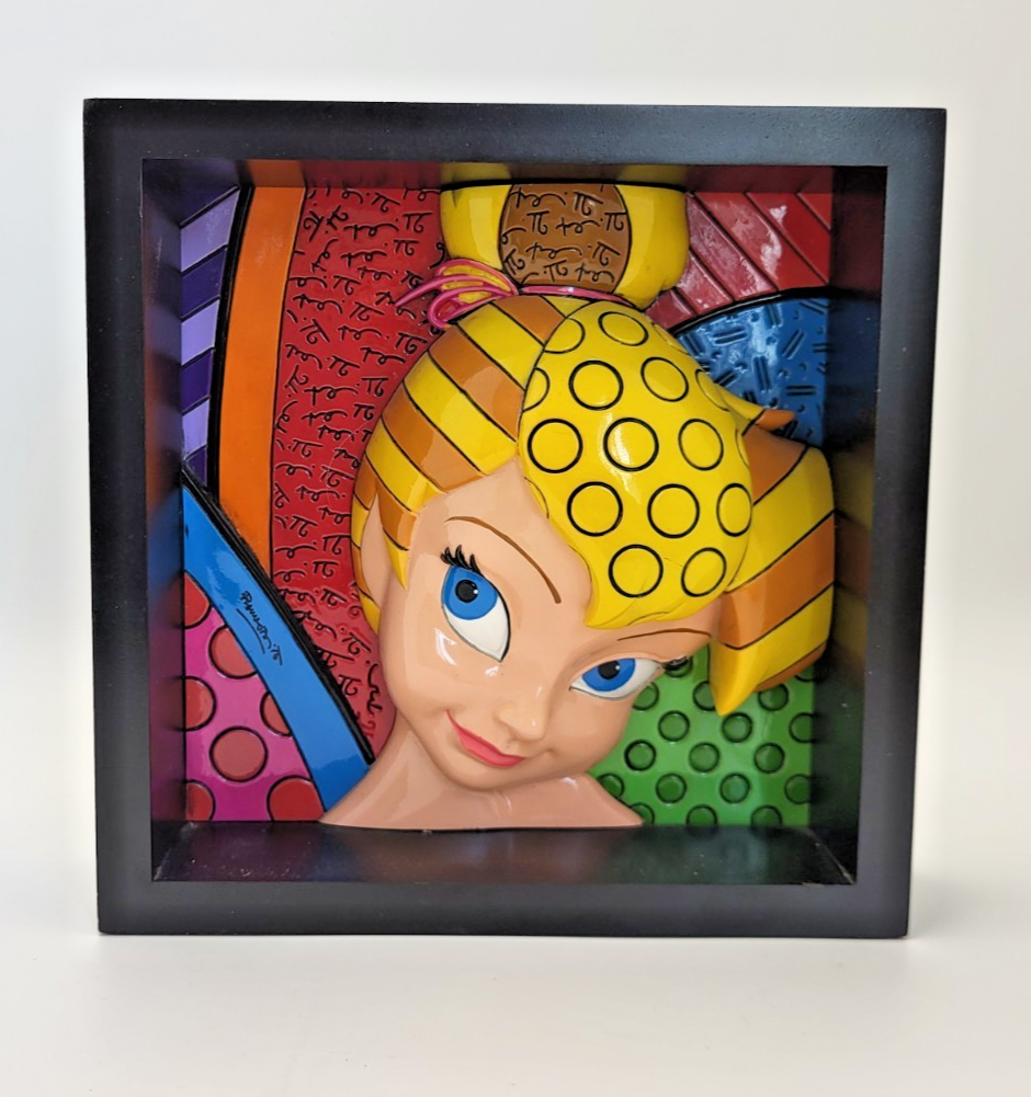 Disney Britto Tinker Bell Pop Art Block Figurine 4033868 Boxed 20121