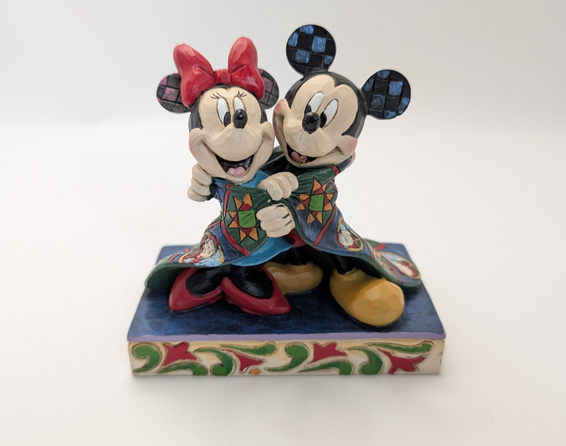 Disney Traditions Mickey & Minnie Mouse Warm Wishes Christmas Figurine Jim Shore3
