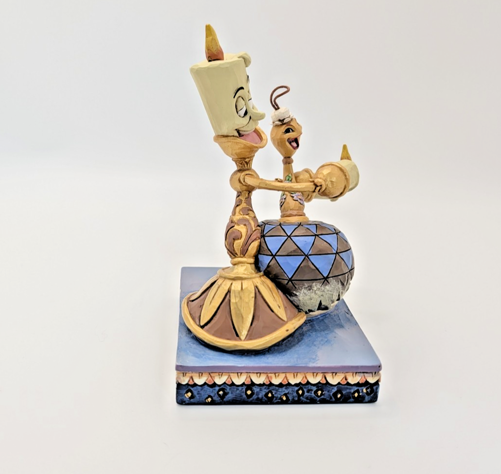 Disney Traditions Showcase Lumiere Plumette Romance By Candlelight Figurine9