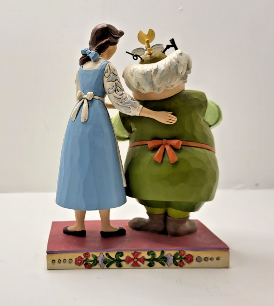 Disney Traditions Beauty & Beast Figurine Devoted Daughter Belle Maurice Boxed6
