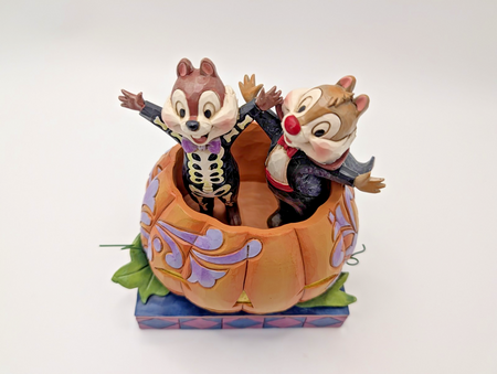 Disney Traditions Chip and Dale Tiny Tricksters Halloween figurine photo 16