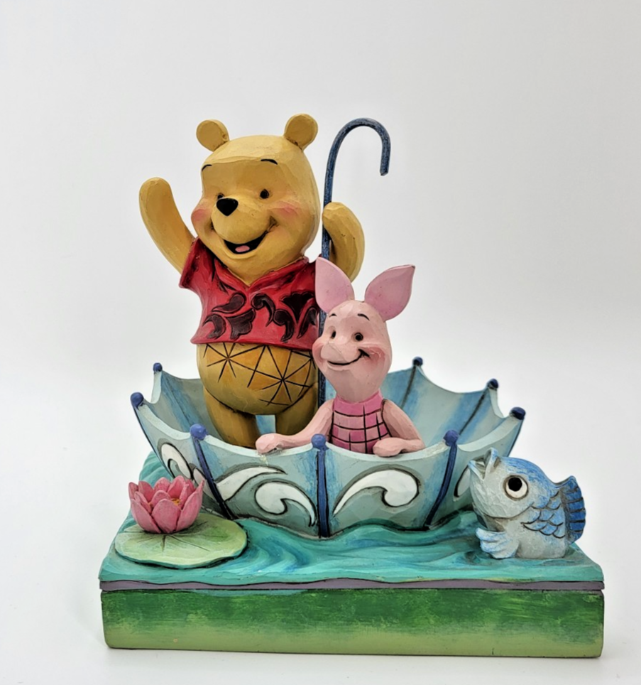 Disney Traditions Winnie The Pooh & Piglet Figurine 50 Years Of Friendship1