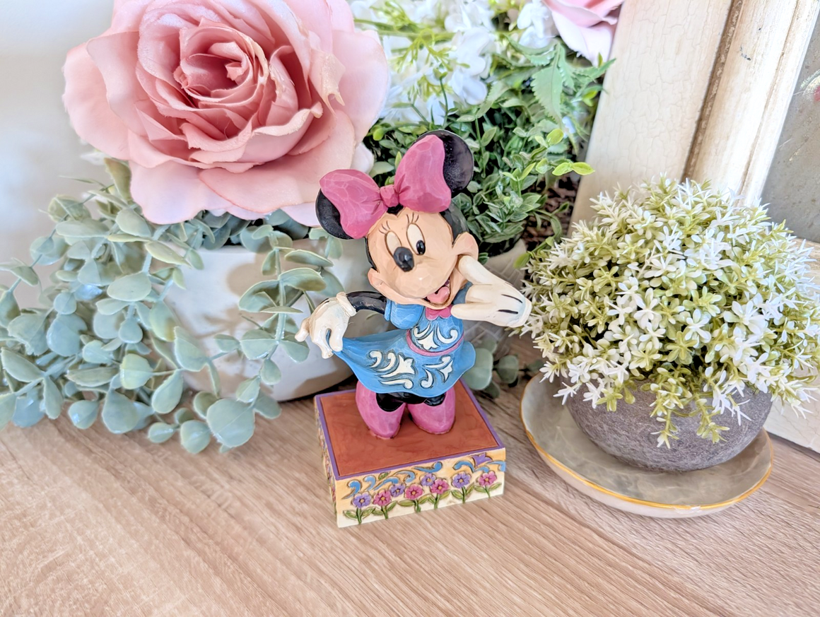 Disney Traditions Minnie Mouse Call Me Jim Shore figurine photo 3