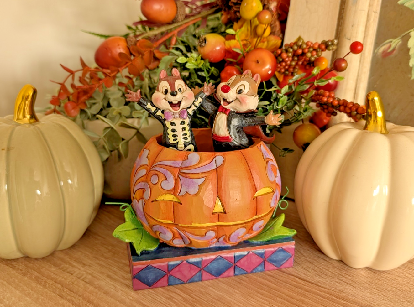 Disney Traditions Chip and Dale Tiny Tricksters Halloween figurine photo 1