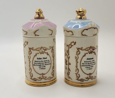 Lenox Disney Spice Jars Chives & Dill Robin Hood & Aristocats Brand New In Box6