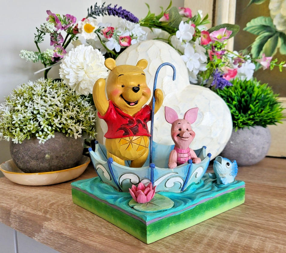 Disney Traditions Winnie The Pooh & Piglet Figurine 50 Years Of Friendship0