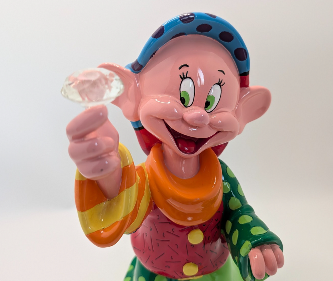 Disney Britto Dopey Snow White 4055687 unboxed figurine - top view