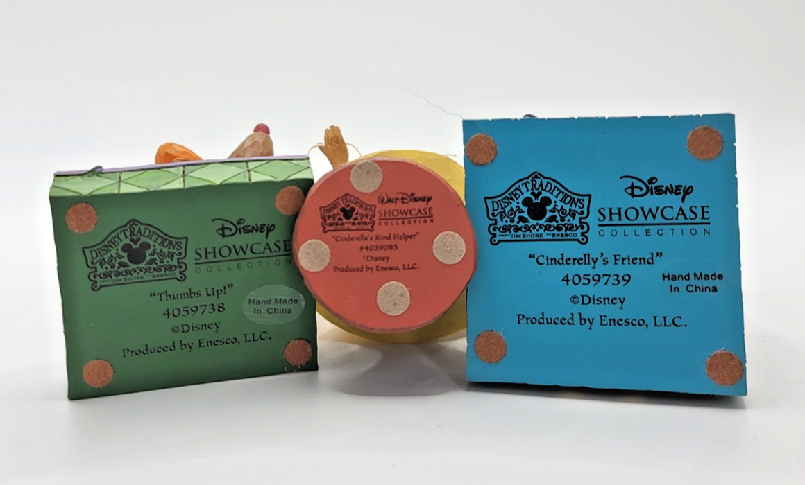 Disney Traditions Cinderella Mice Set Suzy Jaq Gus Figurines Jim Shore Boxed14