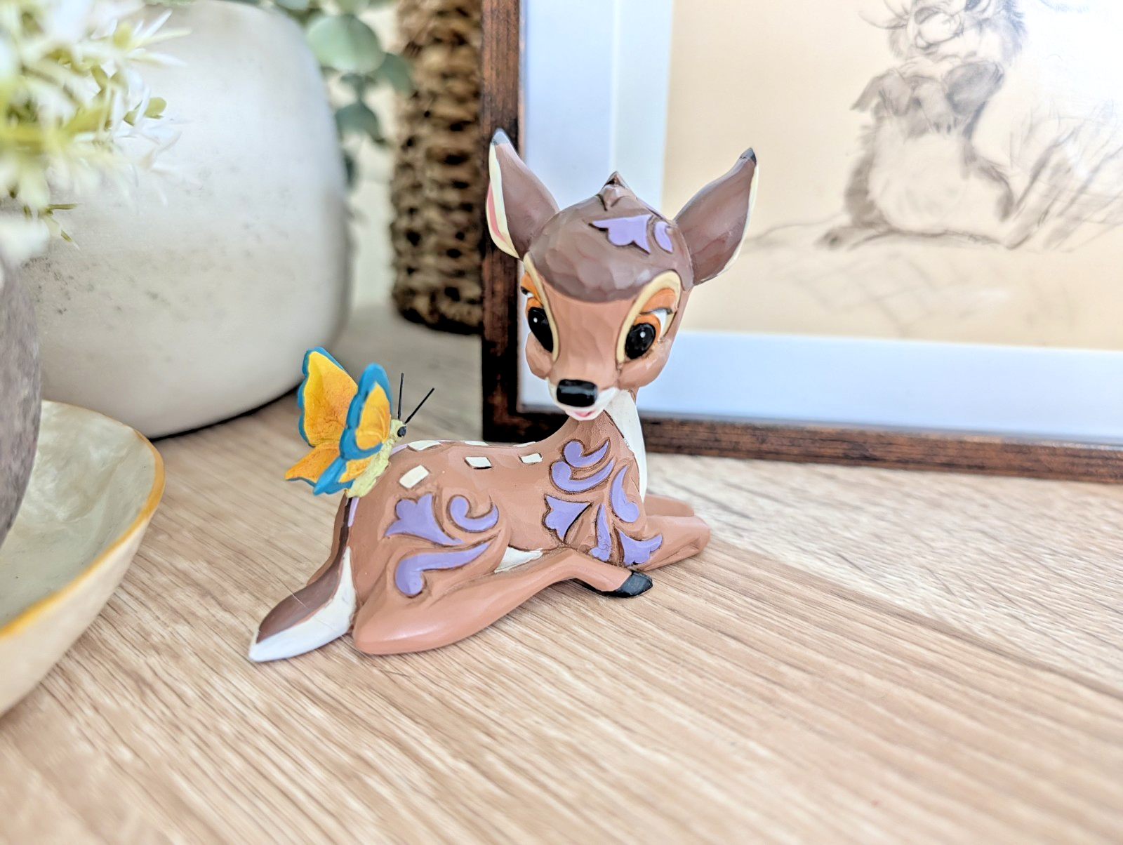 Disney Traditions Showcase Bambi With Butterfly Mini Figurine Jim Shore Boxed2