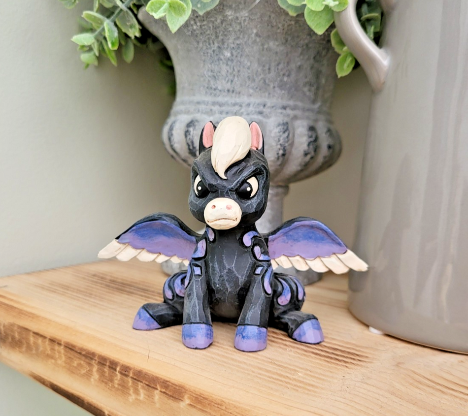 Disney Traditions Mini Pegasus Jim Shore Fantasia Black Pegasus Ornament 60009600