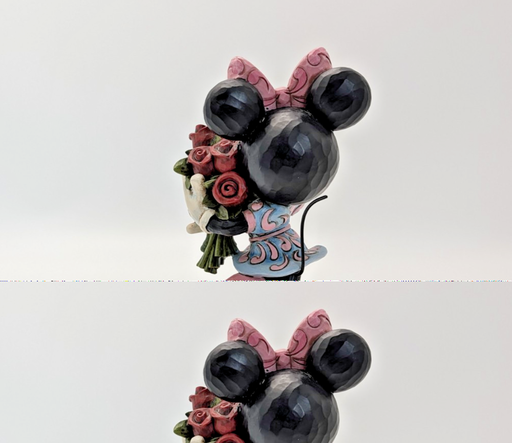 Disney Traditions Showcase Minnie La Vie En Rose Figurine With Flowers Boxed9